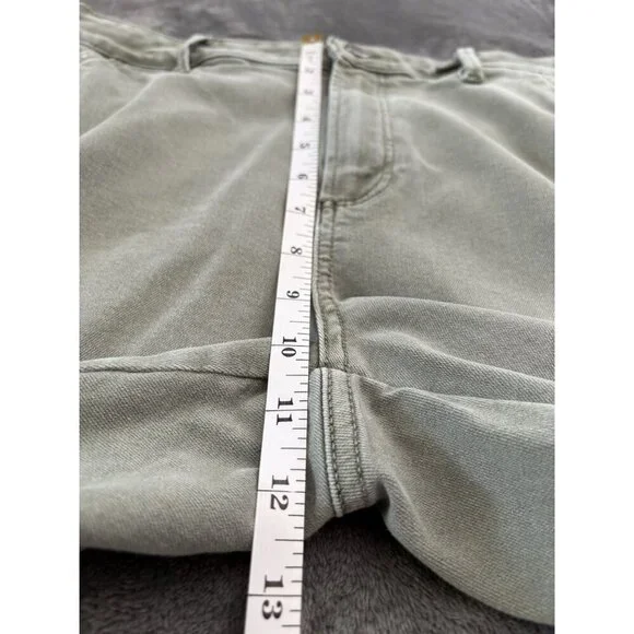 PAIGE Women's Jolie Twill Cargo Pants 29 in Vintage Ivy Green High-Rise Ankle - Picture 8 of 9